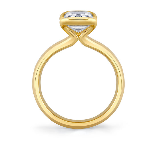 AURELINE Solitaire Ring in 14KY with 2.02ct Radiant Lab Diamond