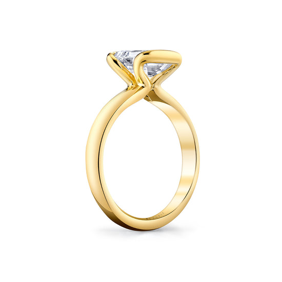 AURELINE Solitaire Ring in 14KY with 2.02ct Radiant Lab Diamond
