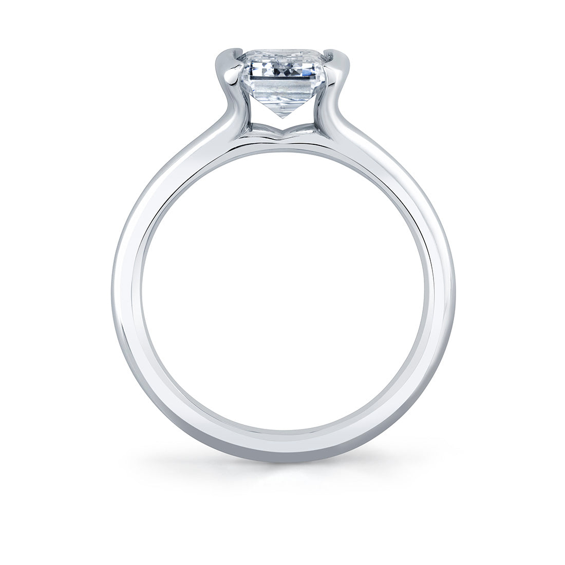 DELANI Bezel-Set Solitaire in 14KW with 1.59ct Lab Diamond