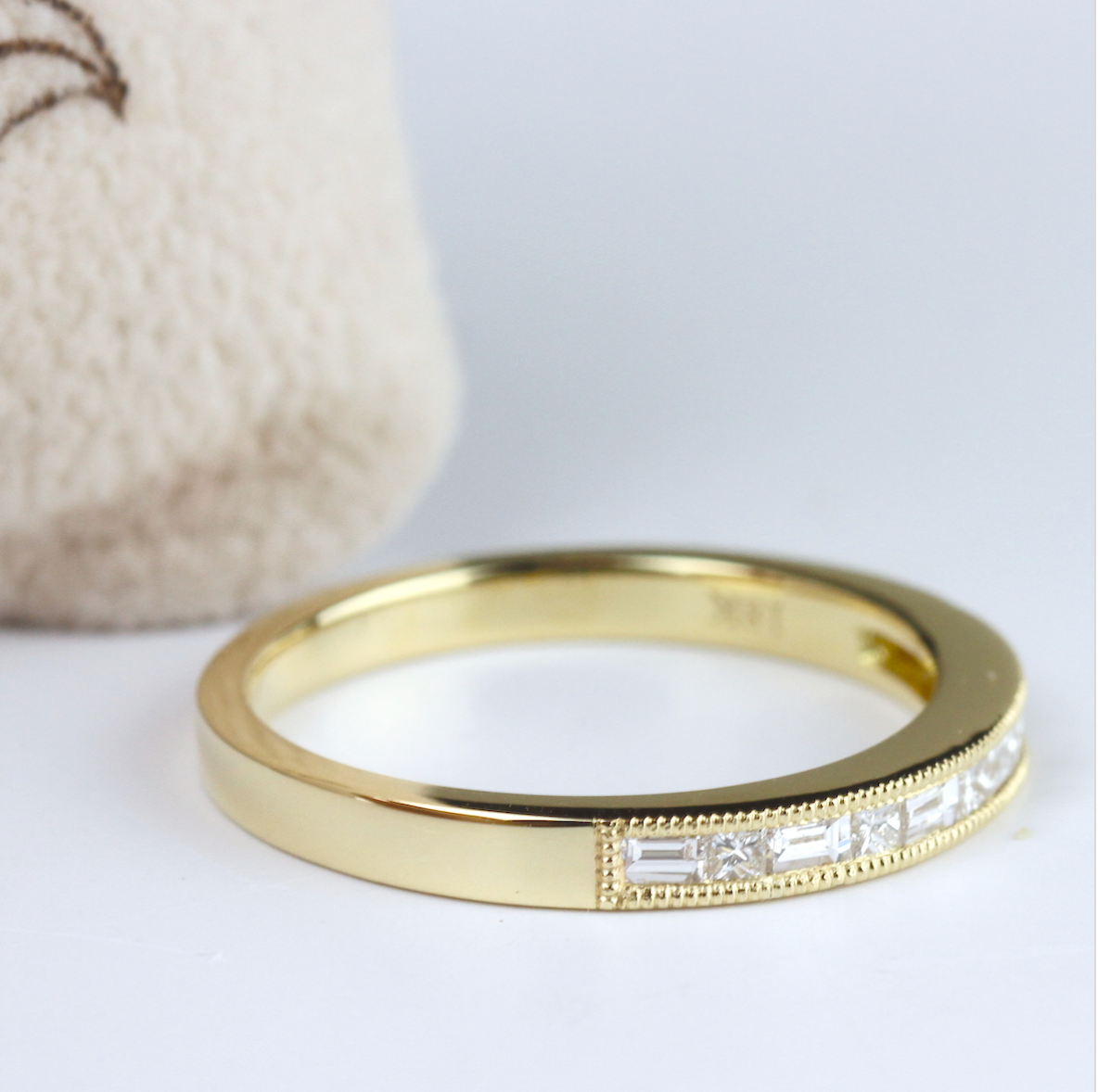 Diamond Baguette Band in 14KY