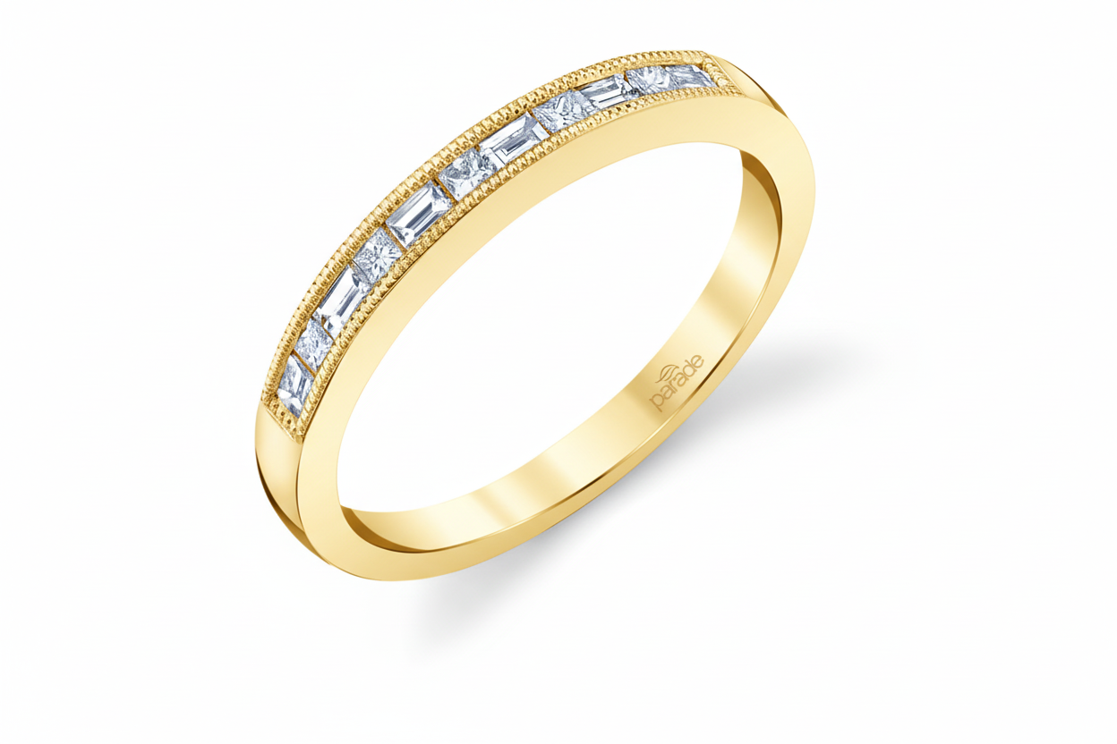 Diamond Baguette Band in 14KY