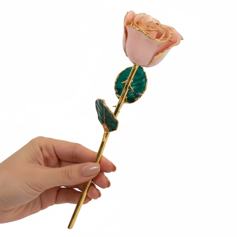 Forever Rose in Pink Pearl/ 24K Gold