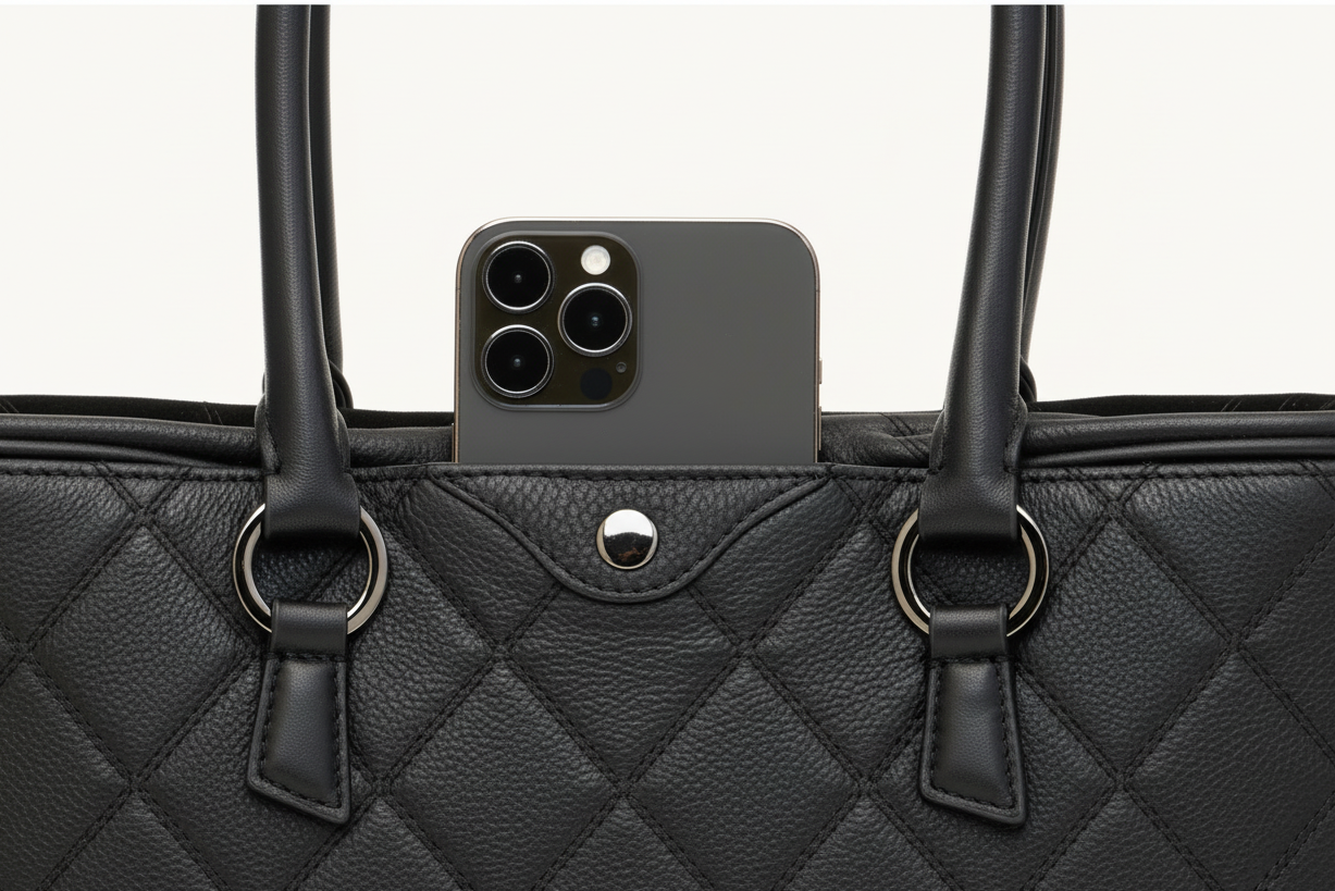 Meredith Sml in Noir Black Diamond Suede/ Gunmetal