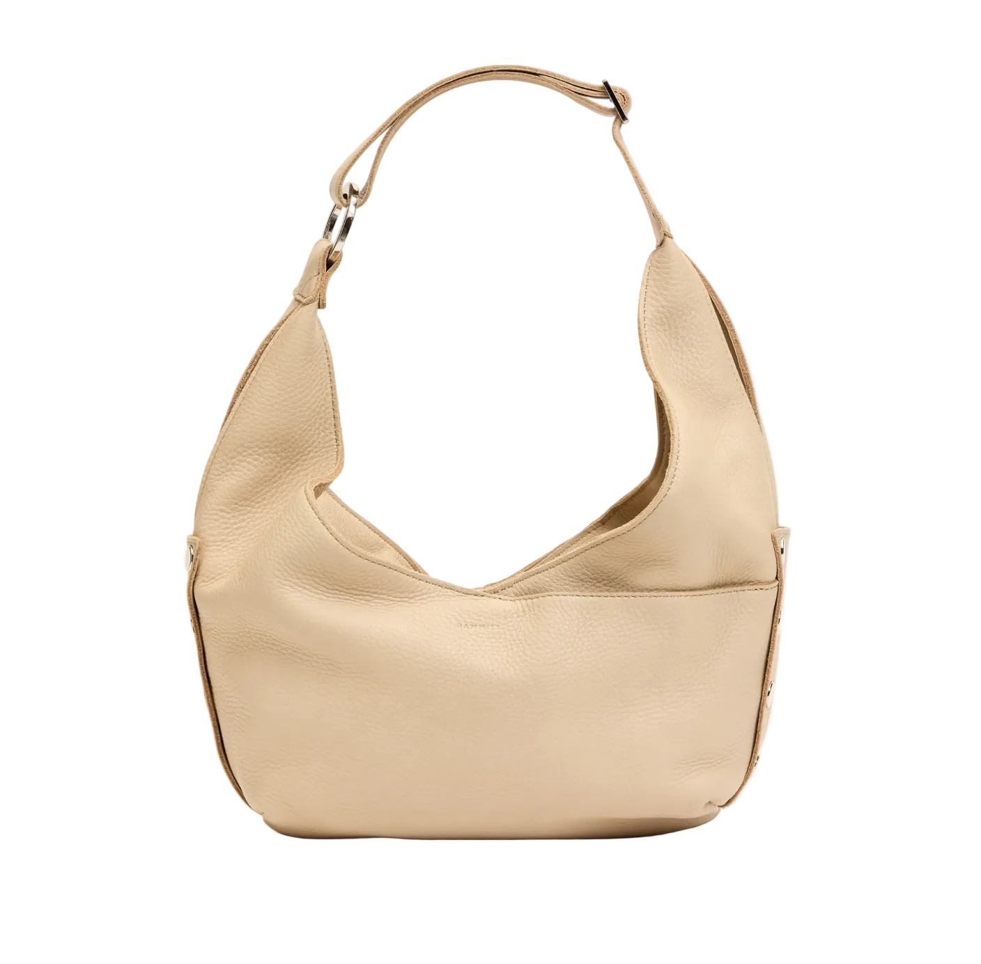 TOM ZIP MED Shoulder Bag in Limestone/Silver