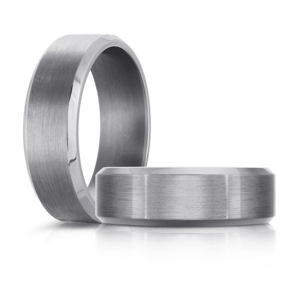 7mm Satin Beveled Tantalum Band