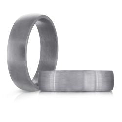 6mm Domed Tantalum Band in Satin Finish