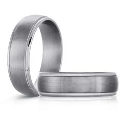 6mm Polished Tantalum Band with Satin Center