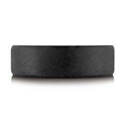 7mm Wire Brushed Tantalum Band with Round Edges
