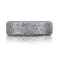 7mm Wire Brushed Tantalum Band with Round Edges