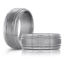 9mm Double Cut Edges Tantalum Band