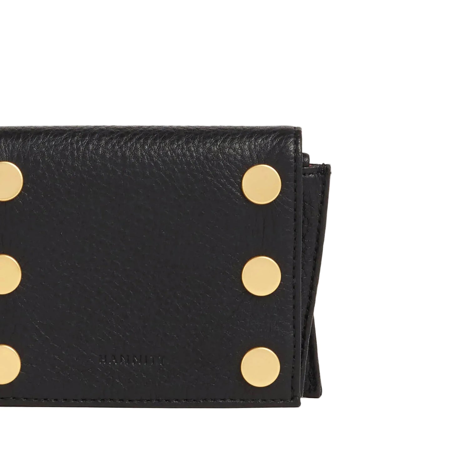 ALLEN WALLET in Black/Gold with Red Zip
