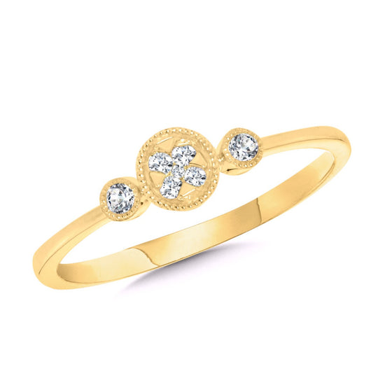 Dainty Diamond Round Cluster Ring