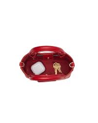 Olympia Mini Tote in Chili Red/Gold