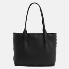 Oliver Zip Tote Bag in Black/GM