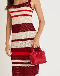 Olympia Mini Tote in Chili Red/Gold