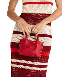 Olympia Mini Tote in Chili Red/Gold