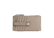 210 WEST ID Wallet in Pewter Pebble/Silver