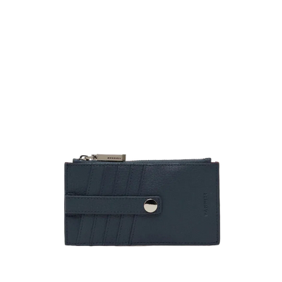 210 West ID Wallet in Nautical Navy/ Silver