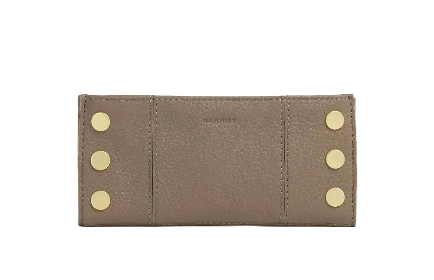 Retired 110 NORTH Bifold Wallet in Sculpted Taupe/ Gold