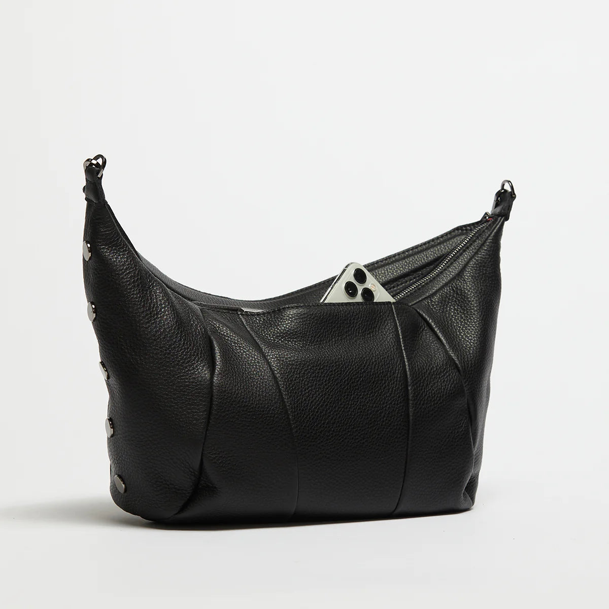 Load image into Gallery viewer, MORGAN Shoulder Bag in Black/Gunmetal
