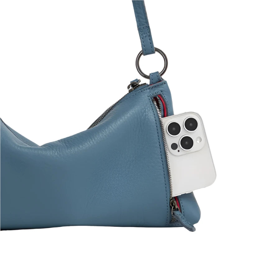 KYLE Handbag in Curated Blue/Gunmetal