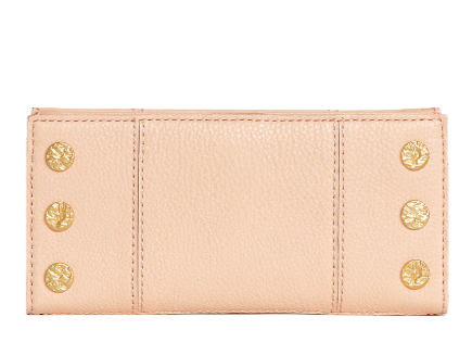 110 NORTH Bifold Wallet in Pink Champagne/ Gold