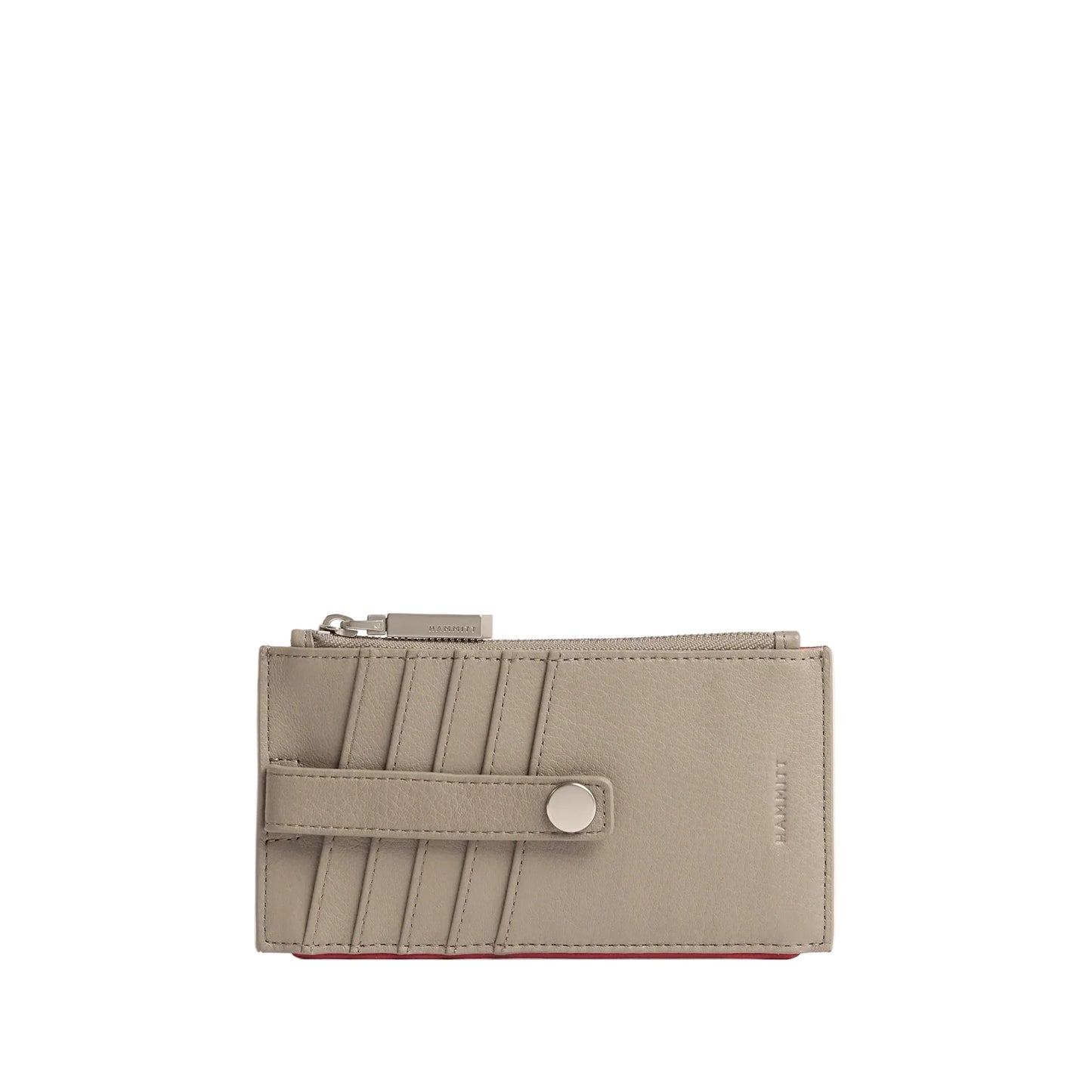 210 WEST ID Wallet in Pewter Pebble/Silver