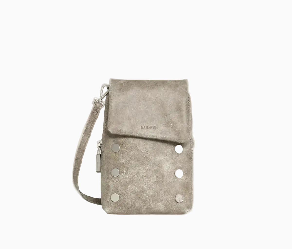 VIP Mobile Compact Handbag in Pewter/Silver