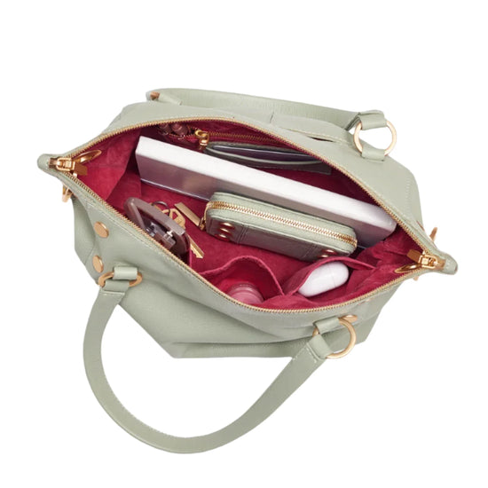 DANIEL MED Handbag in Cypress Sage/ Gold