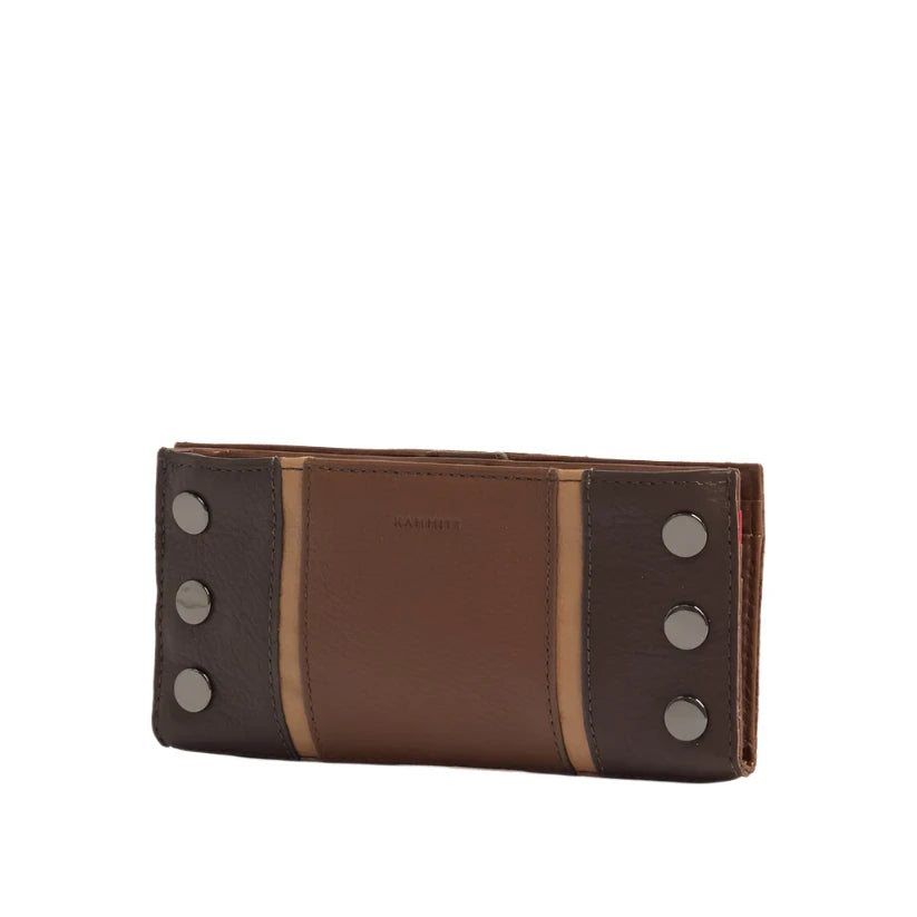 110 NORTH Wallet in Orchestra Brown/Gunmetal