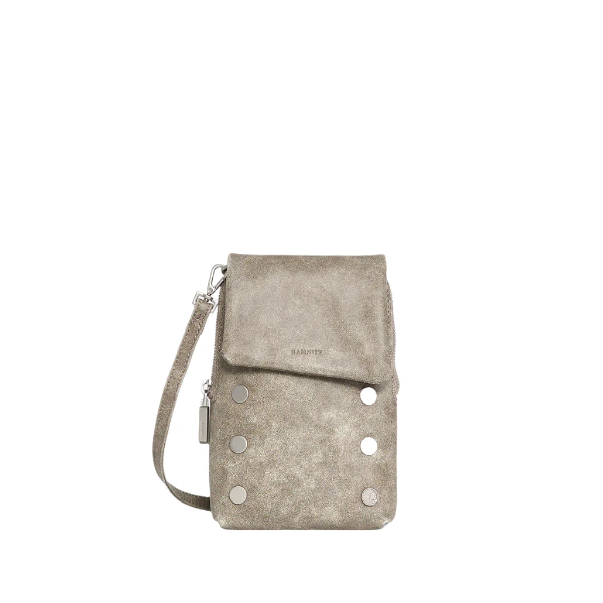 VIP MOBILE Compact Handbag in Pewter/Silver