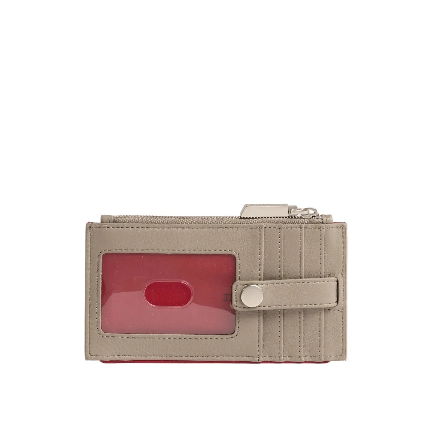 210 WEST ID Wallet in Pewter Pebble/Silver