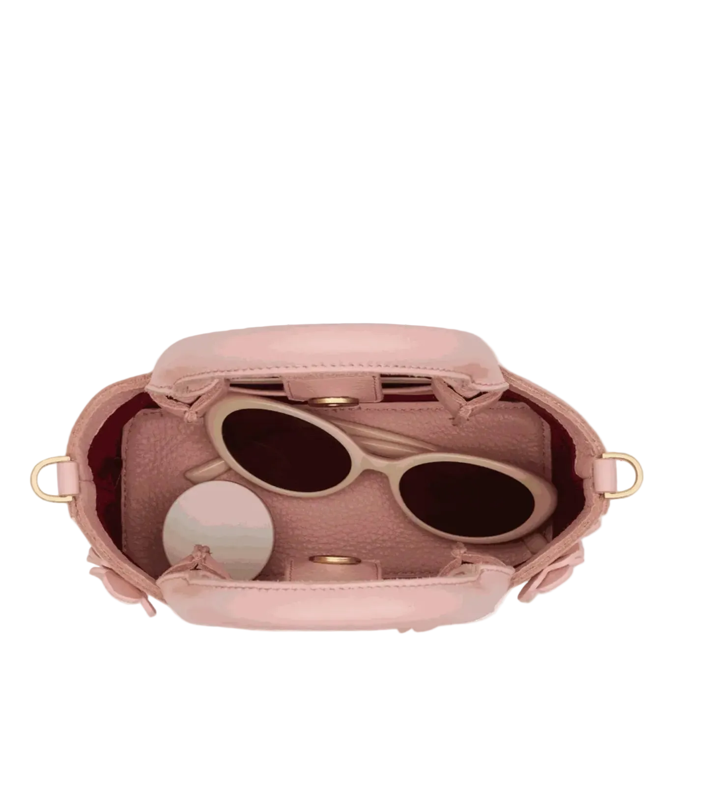 Olympia Tote Mini in Flamingo Floral/Gold