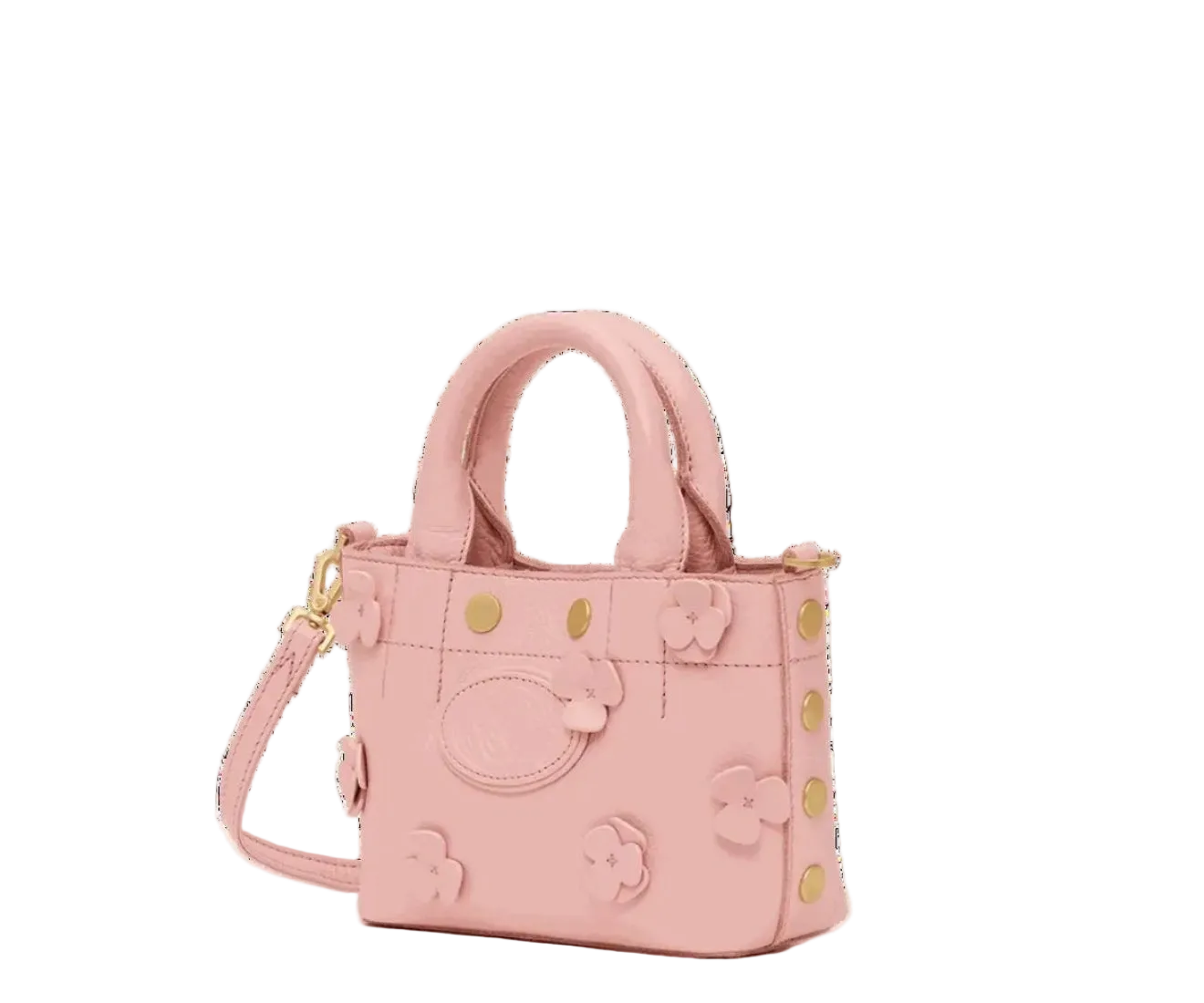 Olympia Tote Mini in Flamingo Floral/Gold