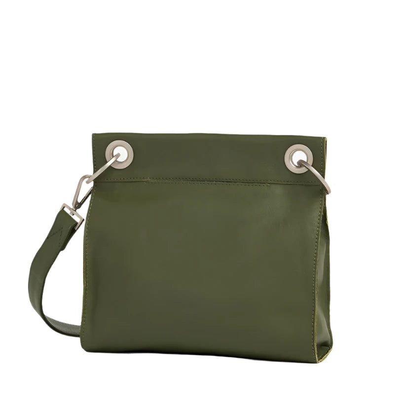 TONY MED Handbag in Landscape Green/Silver