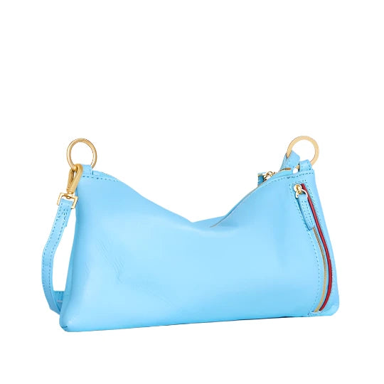 retired KYLE Handbag in Sea Sprite Blue/ Gold