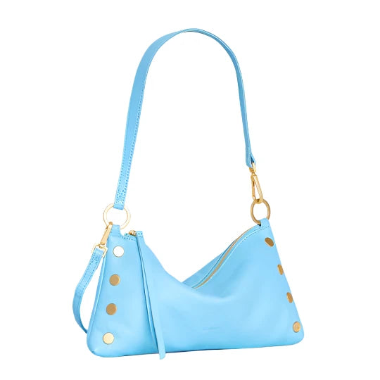 retired KYLE Handbag in Sea Sprite Blue/ Gold