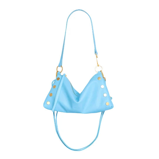 retired KYLE Handbag in Sea Sprite Blue/ Gold