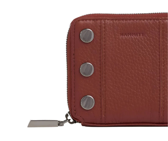 5 NORTH Compact Wallet in Baroque Brown/ Gunmetal