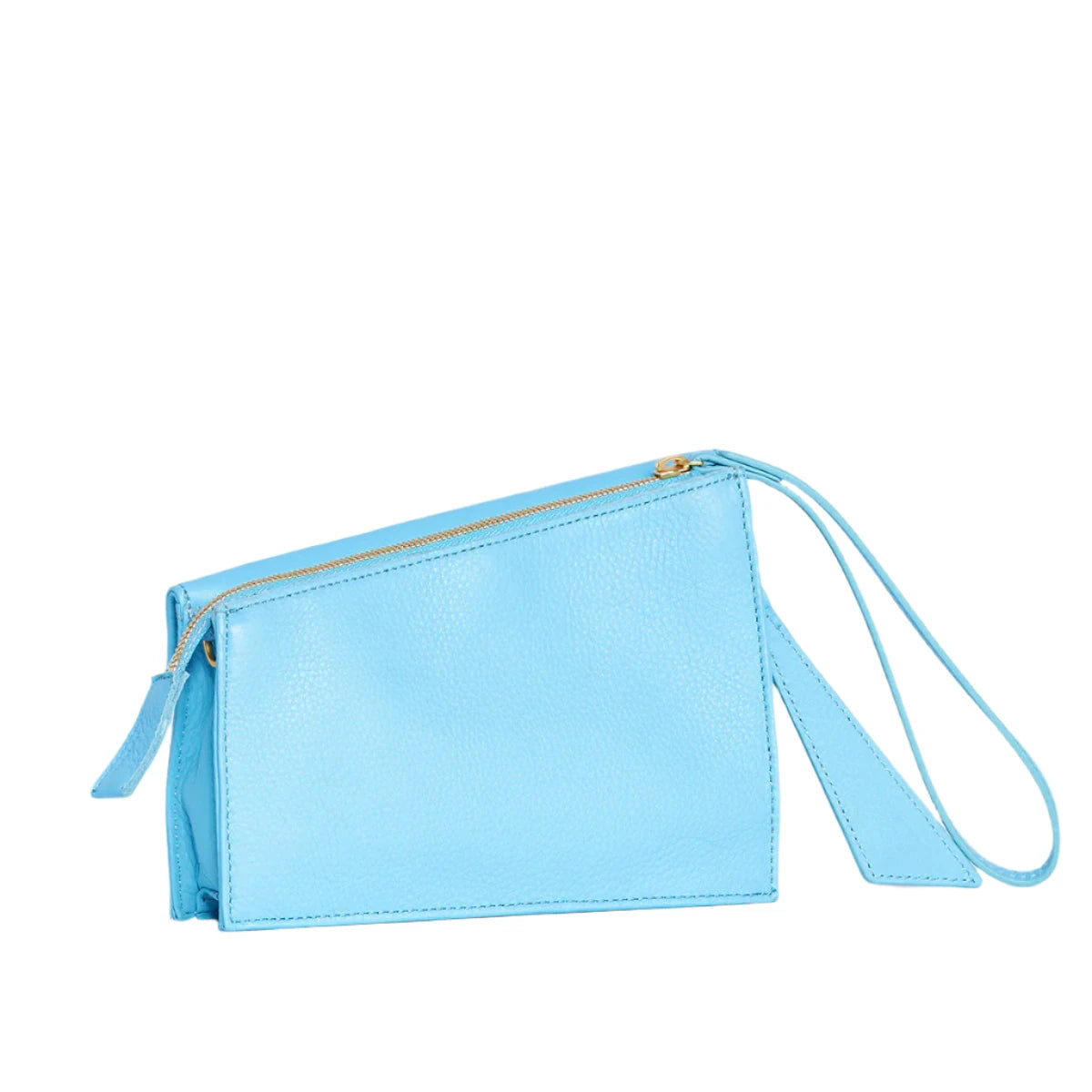 Retired CURTIS Handbag in Sea Sprite Blue/ Gold