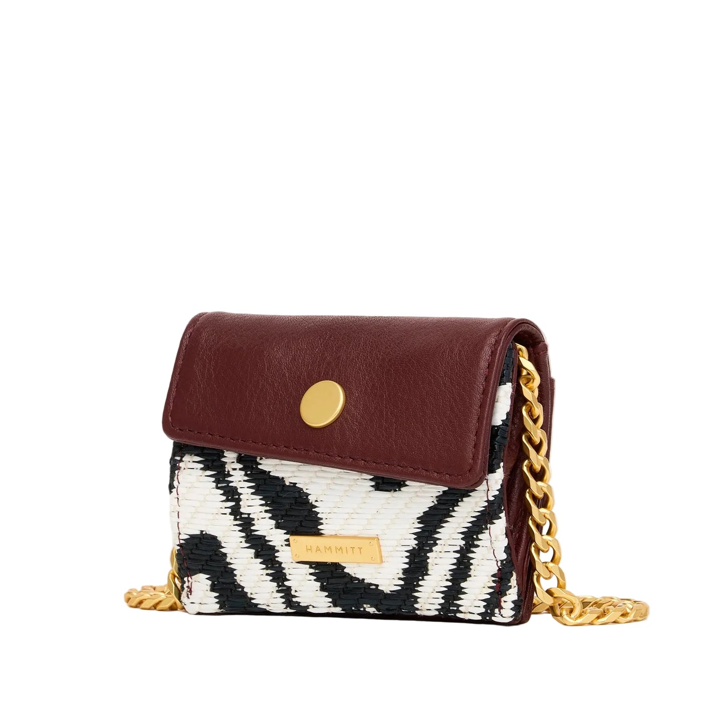 Montana Mini on Chain in Zebra/ Brushed Gold
