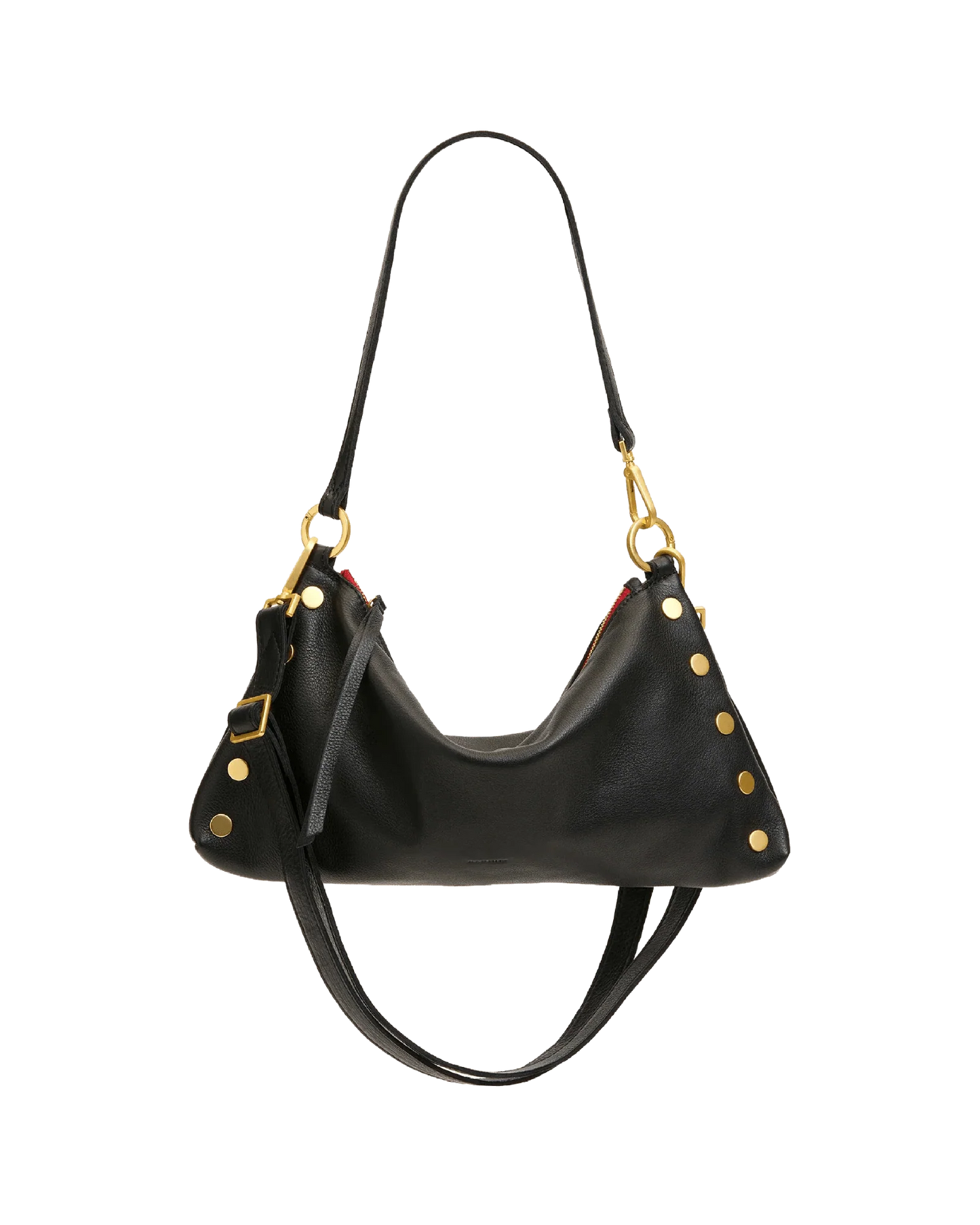 Kyle Med in Black/ Gold with a Red Zip