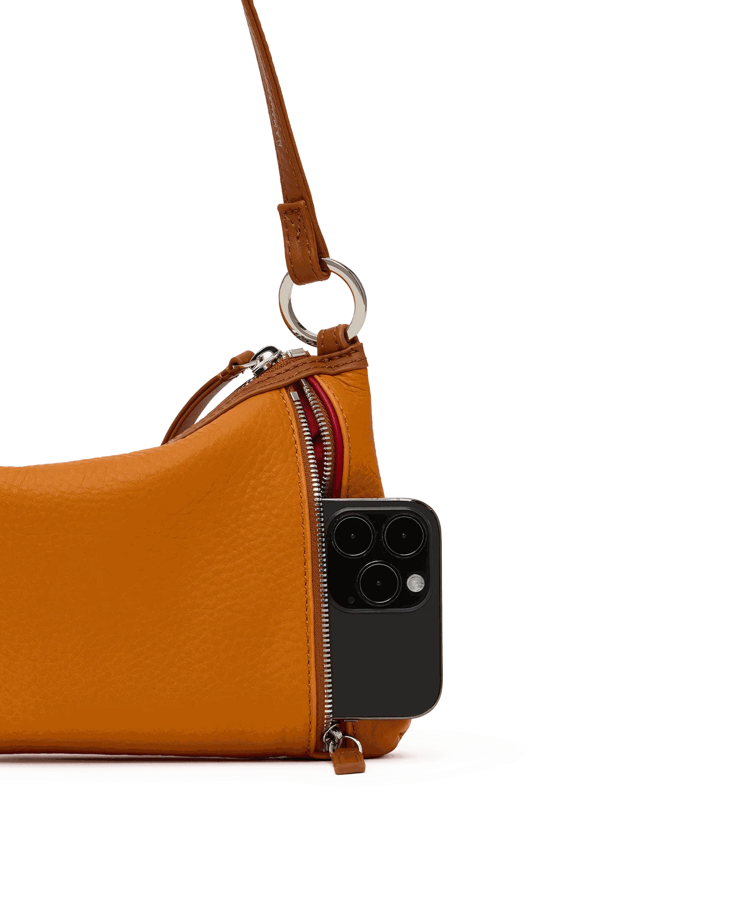 Kyle Sml Handbag in Tailored Tangerine/Silver
