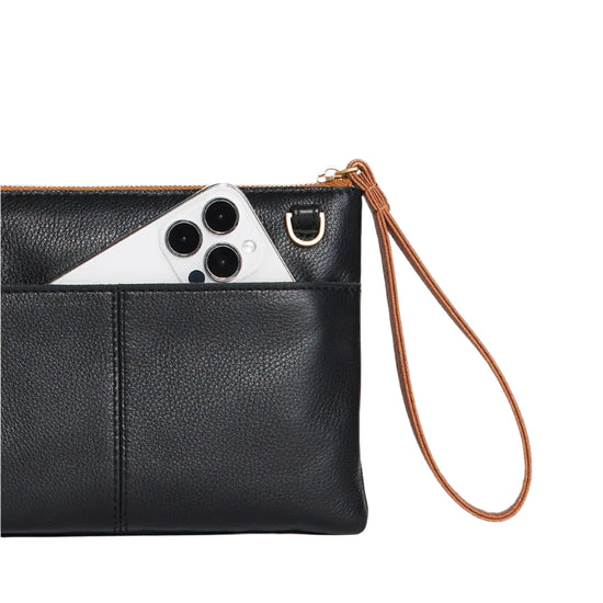 NASH SML Crossbody Clutch Wristlet in North End/Gunmetal