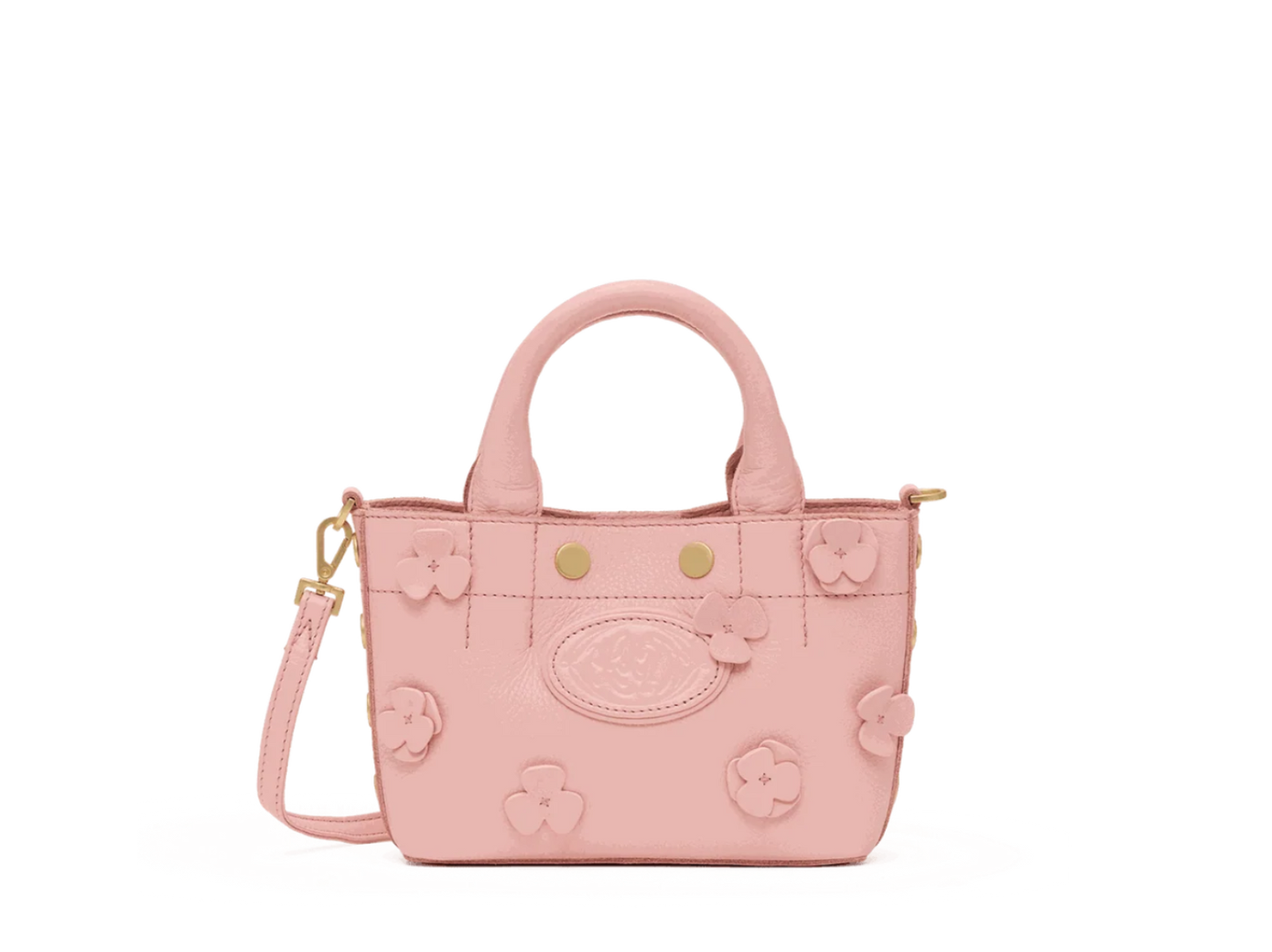 Olympia Mini Tote in Flamingo Floral/Gold