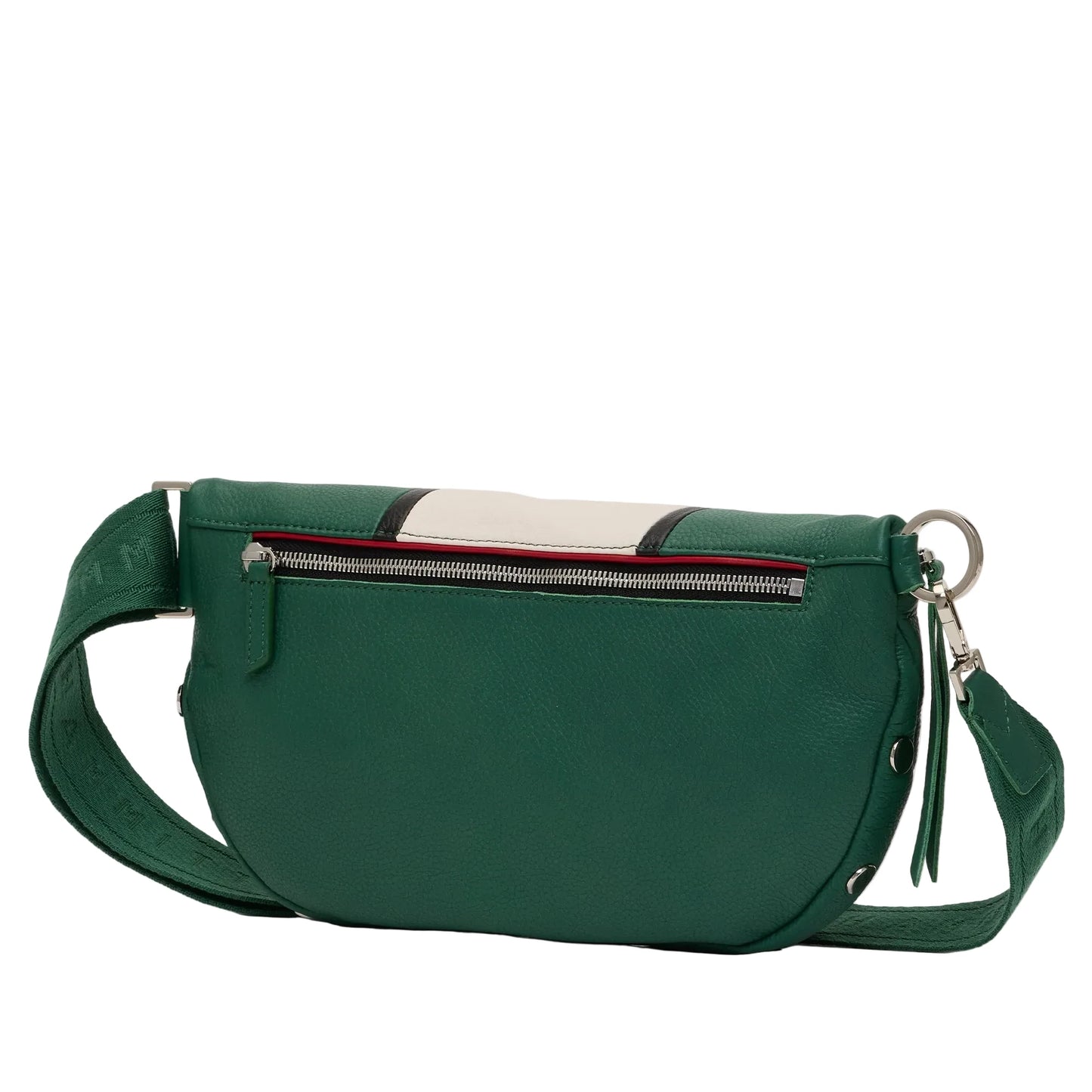 Charles Crossbody Lrg in Clubhouse Stripe/ Silver