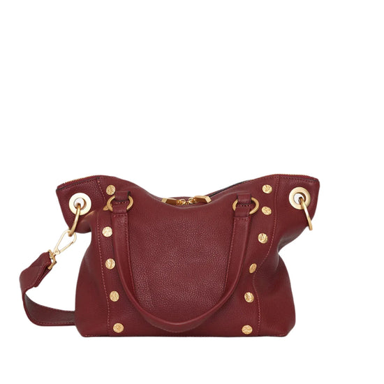 Retired DANIEL MED Handbag in Pomodoro Red/Gold