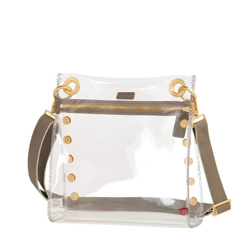 TONY MED Handbag in Clear Pewter/Gold