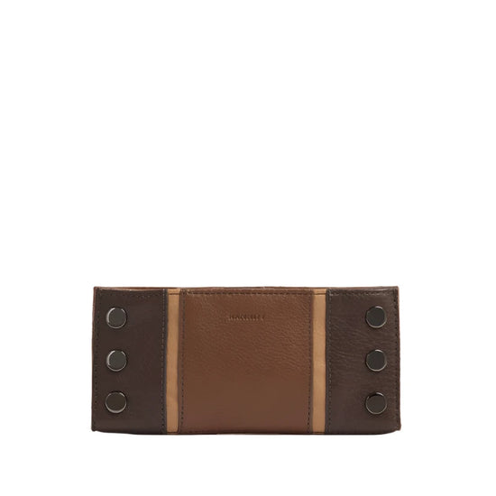 110 NORTH Wallet in Orchestra Brown/Gunmetal