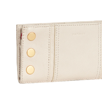 110 NORTH Bifold Wallet in Chateau Cream/ Gold
